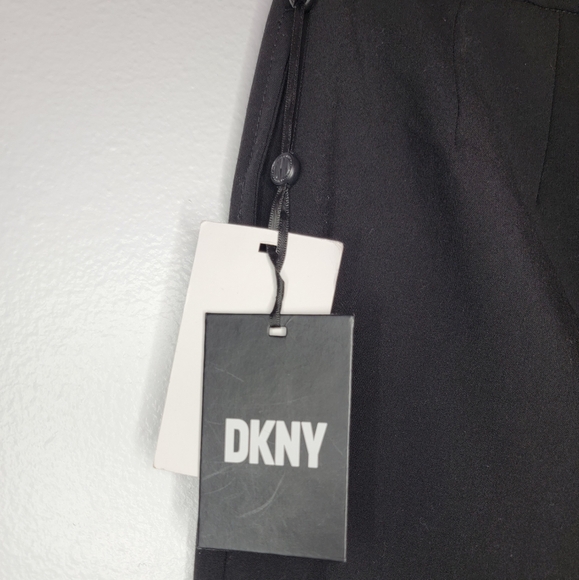 DKNY Straight Leg Black Bussines Suit Pants Size 2 Petite New Tag Work Women (1) - Picture 5 of 7